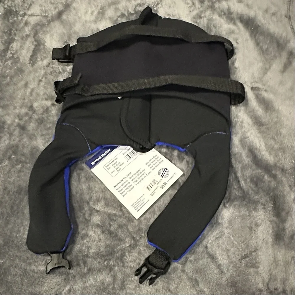 NWT West Marine Neoprene Pet Vest Sz M 30-60 lbs Water Boat Safety Dog Life Vest